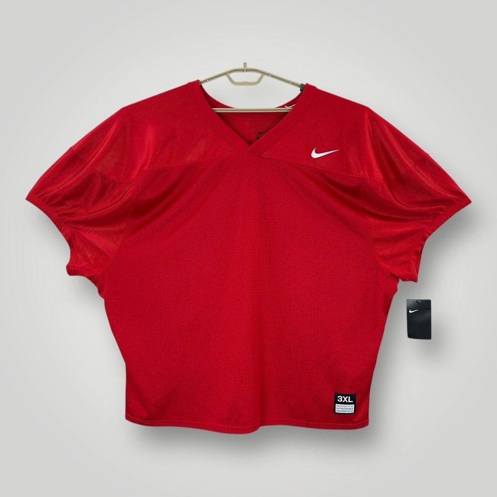 NEW Nike Football Jersey Mens 3XL Red‎ Short Sleeves Item 845965-657 NWT